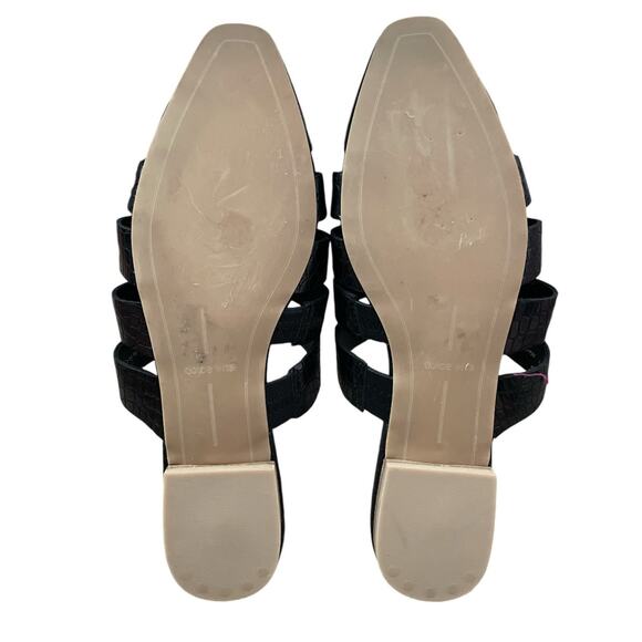 Dolce Vita Noir Hollie Croc Mules Size 7 - Picture 5 of 5